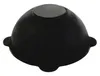 A black cast iron pot with handles and a lid, isolated on a white background. Anteprima dell’immagine prodotto