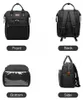 Schwarzer Rucksack – Wickeltasche für Mütter für Fläschchen Produktbild-Vorschau 8