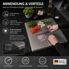 Arbeitsplatte aus Edelstahl 800x500x20mm Produktbild-Vorschau 3