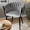 HOMLA PRINSSI Stuhl Velours grau 64x54x73 cm Produktbild-Vorschau 2