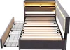 Letto imbottito Merax 90x200 cm con illuminazione a LED e Anteprima dell’immagine prodotto 11