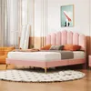 okwish Polsterbett 140 x 200 cm, Bettgestell mit Kopfteil Produktbild-Vorschau 8