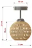 LUXOLAR Deckenleuchte Natural Bambus E27 60 W - Hängelampe Produktbild-Vorschau 7