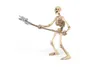 A toy skeleton figure holding a weapon, isolated on a white background. Náhľad obrázku produktu