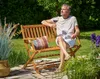 Banc de jardin pliable en bois d'eucalyptus certifié FSC 2 Voir les images du produit 5