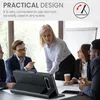 A group of people in a meeting discussing a tablet device. Produktbild-Vorschau
