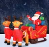 MONZANA® Aufblasbarer Weihnachtsmann mit Schlitten LED Produktbild-Vorschau 10