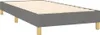 vidaXL Sommier boxspring gris foncé 90x200 cm Tissu Voir les images du produit 3