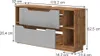 Waschbeckenunterschrank Vicco Lotta Grau 119.2 x 62.5 cm Produktbild-Vorschau 2