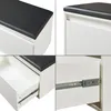 Panca Degerfors con cassetto 80 x 39 x 45 cm bianco/nero Anteprima dell’immagine prodotto 7