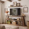 Wanbor TV Lowboard 160 cm aus Massivholz für Fernseher bis Produktbild-Vorschau 1