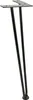 Zestaw 4 nóżek meblowych Hairpin, wysokość 41 cm, czarne Podgląd zdjęcia produktu 5