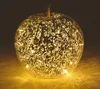 3.08 Sklenené jablko s 20 LED svetelnými reťazami - Ø 16 cm Náhľad obrázku produktu 2
