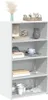vidaXL Hoge kast, wit, 70x41x124 cm, houtvezel Productafbeelding-voorbeeld 3