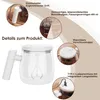 Selbstrührende Tasse Glas Mixbecher mit Deckel 400ml, für Produktbild-Vorschau 9