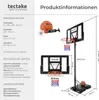 tectake® Basketballkorb Dirk Outdoor mit Rollen, inklusive Produktbild-Vorschau 6