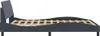 vidaXL Bettgestell "Dover" Dunkelgrau 140x200 cm Samt Produktbild-Vorschau 5