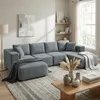 HOMCOM modulaire hoekbank in U-vorm, met een brede, diepe Productafbeelding-voorbeeld 2