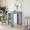 vidaXL Barový stôl s policou betón sivá 95x47x103,5 cm Náhľad obrázku produktu 3