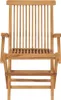 vidaXL Gartenstühle 2 Stk. Klappbar Massivholz Teak Produktbild-Vorschau 4