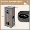 COSTWAY 4-stöckige Katzentonne, Kratzbaum mit Kratzbrett, 3 Produktbild-Vorschau 3