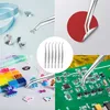 jeu de 6 pincettes courbes en acier inoxydable - Précises Voir les images du produit 7