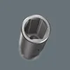A close-up, top-down view of a hexagonal socket. Produktbild-Vorschau