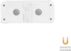 The underside of a white LED night light with magnetic fasteners and regulatory markings. Produktbild-Vorschau