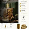 Lampada da tavolo "Affe" in ottone, design Mauro Ferretti, Anteprima dell’immagine prodotto 14