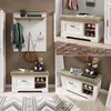 Bankje "Jasmin" in licht eikenhout - 93x49x41 cm (B x H x Productafbeelding-voorbeeld 7