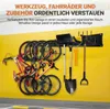 Sistema portabici da parete JustValue – 4 binari – 280 kg – Anteprima dell’immagine prodotto 3