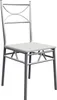 CASARIA® Ensemble table à manger avec 4 chaises blanc Voir les images du produit 2