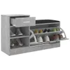 vidaXL Schuhbank Betongrau 94,5x31x57 cm Holzwerkstoff Produktbild-Vorschau 5