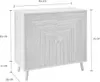 Calicosy - Credenza 2 ante effetto doghe a L, L80 cm - EDEN Anteprima dell’immagine prodotto 8