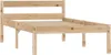 vidaXL Massivholzbett Kiefer 100x200 cm Anteprima dell’immagine prodotto 1