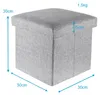 Intirilife Skládací taburet 30x30x30 cm v barvě ALASKA GREY Náhled obrázku produktu 2