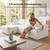 GLP Modulares Ecksofa 256 cm aus Cord, 4-Sitzer mit Produktbild-Vorschau 11
