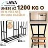 Vonkajší kovový regál na drevo 223 x 50 x 115 cm pre polená Náhľad obrázku produktu 2