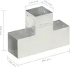 vidaXL Łącznik słupka 4 szt. Kształt T Ocynkowany metal 101 Podgląd zdjęcia produktu 6