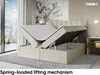 MEBLINI Boxspringbett mit Bettkasten - Gepolstert Produktbild-Vorschau 4
