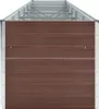 vidaXL Garten-Hochbeet Verzinkter Stahl 480x80x77 cm Braun Produktbild-Vorschau 3
