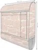 banjado Design Briefkasten Stahl schwarz mit Zeitungsfach Produktbild-Vorschau 2