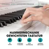 MUSTAR Digital-Piano 88 Tasten Hammermechanik 3 Pedale USB Produktbild-Vorschau 4
