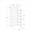 Bibliothèque Hobby 198 cm - 5 étagères - Chêne Voir les images du produit 7