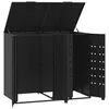 Abri pour poubelles 2 tonnes noir 138x79x117 cm acier Voir les images du produit 7