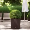 LECHUZA-Pflanzgefäß CUBE Cottage 50 Mokka | Pflanzgefäß mit Produktbild-Vorschau 5