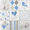 Sovie HORECA Serviette Baby in Blau aus Linclass® Airlaid Produktbild-Vorschau 1