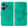 Lederhülle für Infinix Hot 30i X669 Schmetterling Prägung Produktbild-Vorschau 2