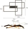 ZMH LED Deckenleuchte Schwarz  Warmweiß Deckenlampe Produktbild-Vorschau 7