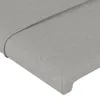 [Home] Kopfteil mit Ohren Hellgrau 103x23x118/128 cm Stoff Produktbild-Vorschau 5